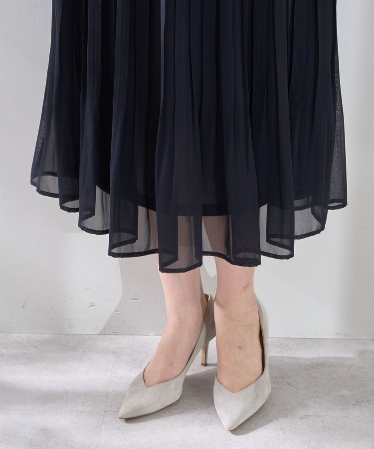 YECCA VECCA「プリーツシフォンスカート」|スカート|