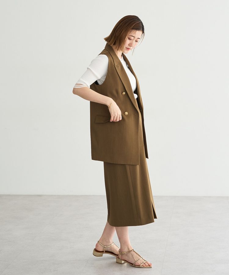 YECCA VECCA「ドライタッチナロースカート」|スカート|