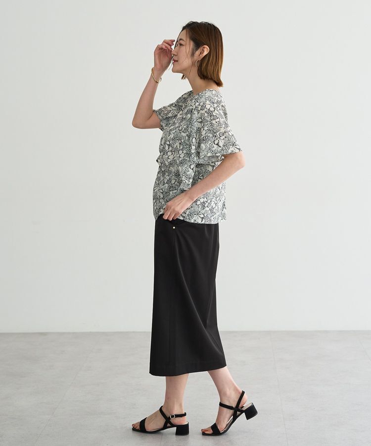 YECCA VECCA「ドライタッチナロースカート」|スカート|