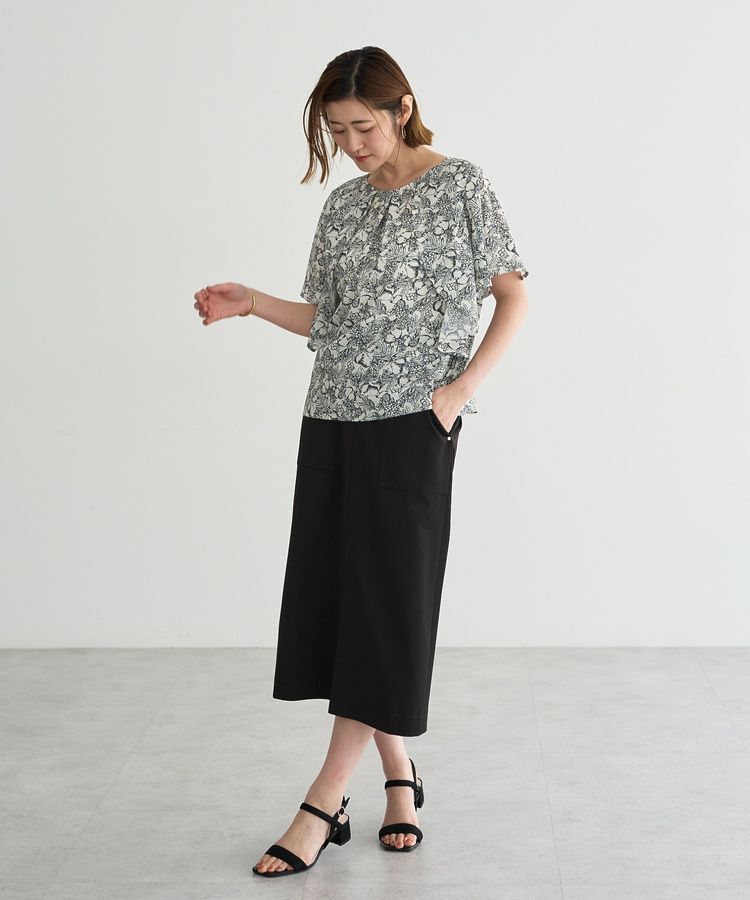 YECCA VECCA「ドライタッチナロースカート」|スカート|