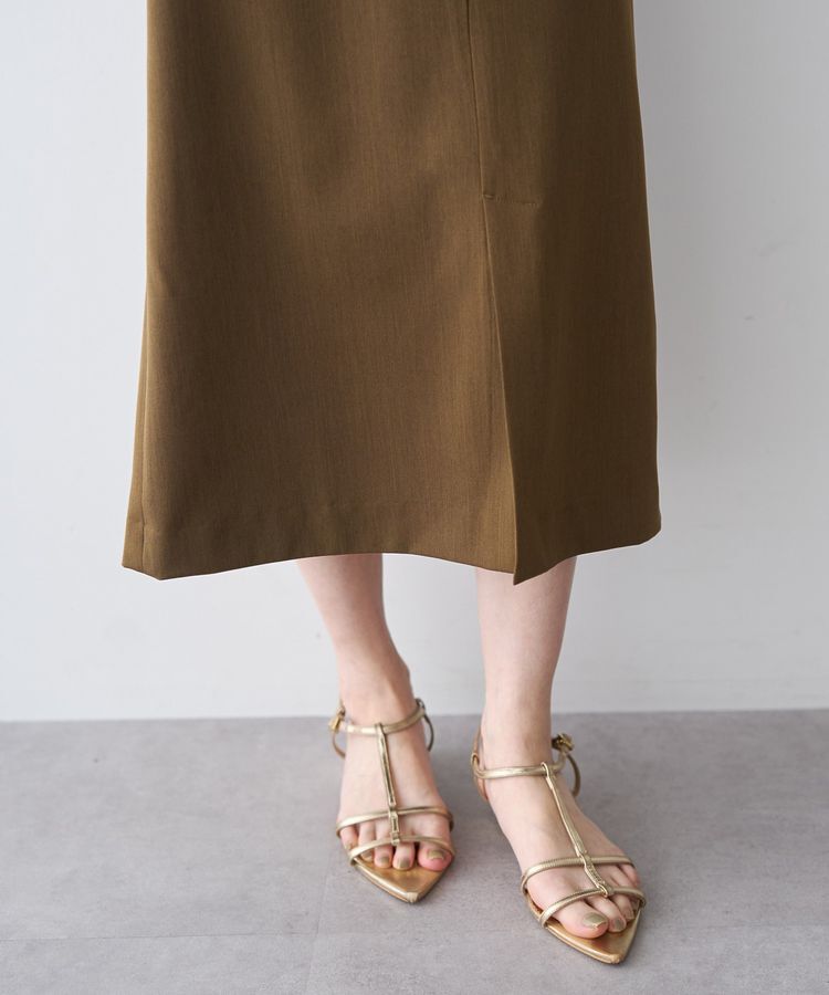 YECCA VECCA「ドライタッチナロースカート」|スカート|