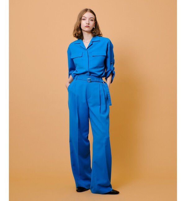 allureville「CRISPYカルゼタックパンツ」|チノ|