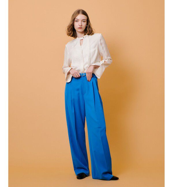 allureville「CRISPYカルゼタックパンツ」|チノ|