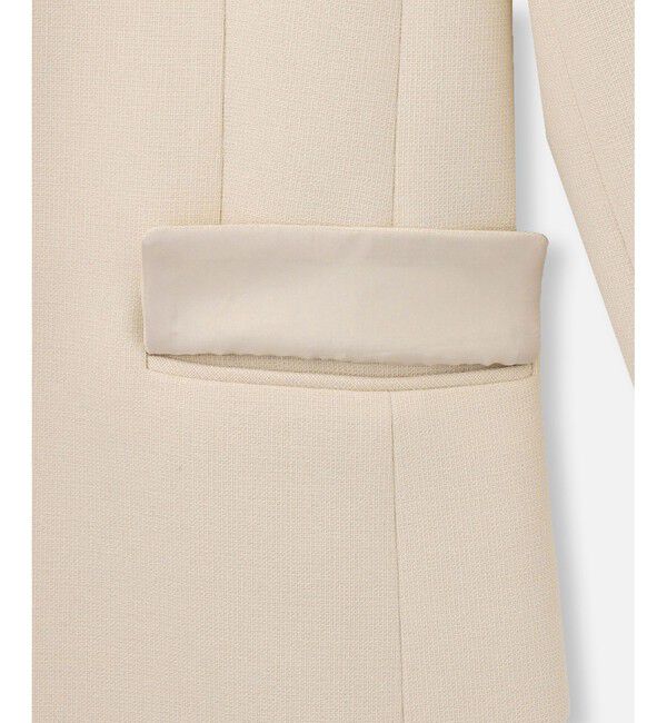 allureville「マットストレッチノーカラージャケット」|ノーカラージャケット|