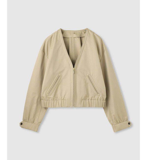 LOULOU WILLOUGHBY「【LOULOU WILLOUGHBY】シャンブレーツイルマリンブルゾン」|ブルゾン・スタジャン|