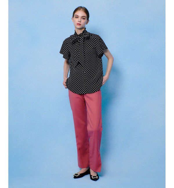 LOULOU WILLOUGHBY「◇【LOULOU WILLOUGHBY】デシンドットフレアスリーブブラウス」|その他|