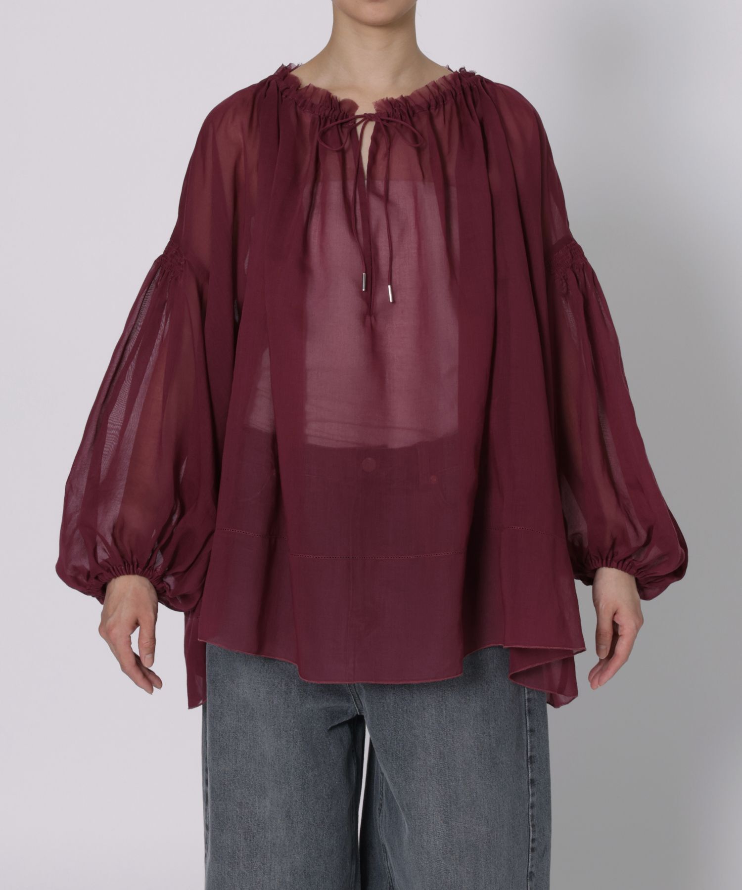 BABYLONE「2WAYオーガンジーブラウス」|シャツ・ブラウス|