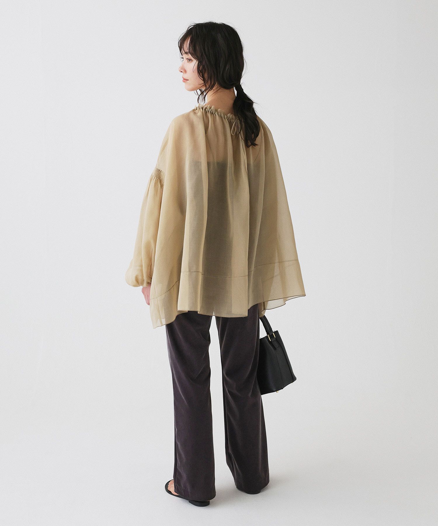 BABYLONE「2WAYオーガンジーブラウス」|シャツ・ブラウス|