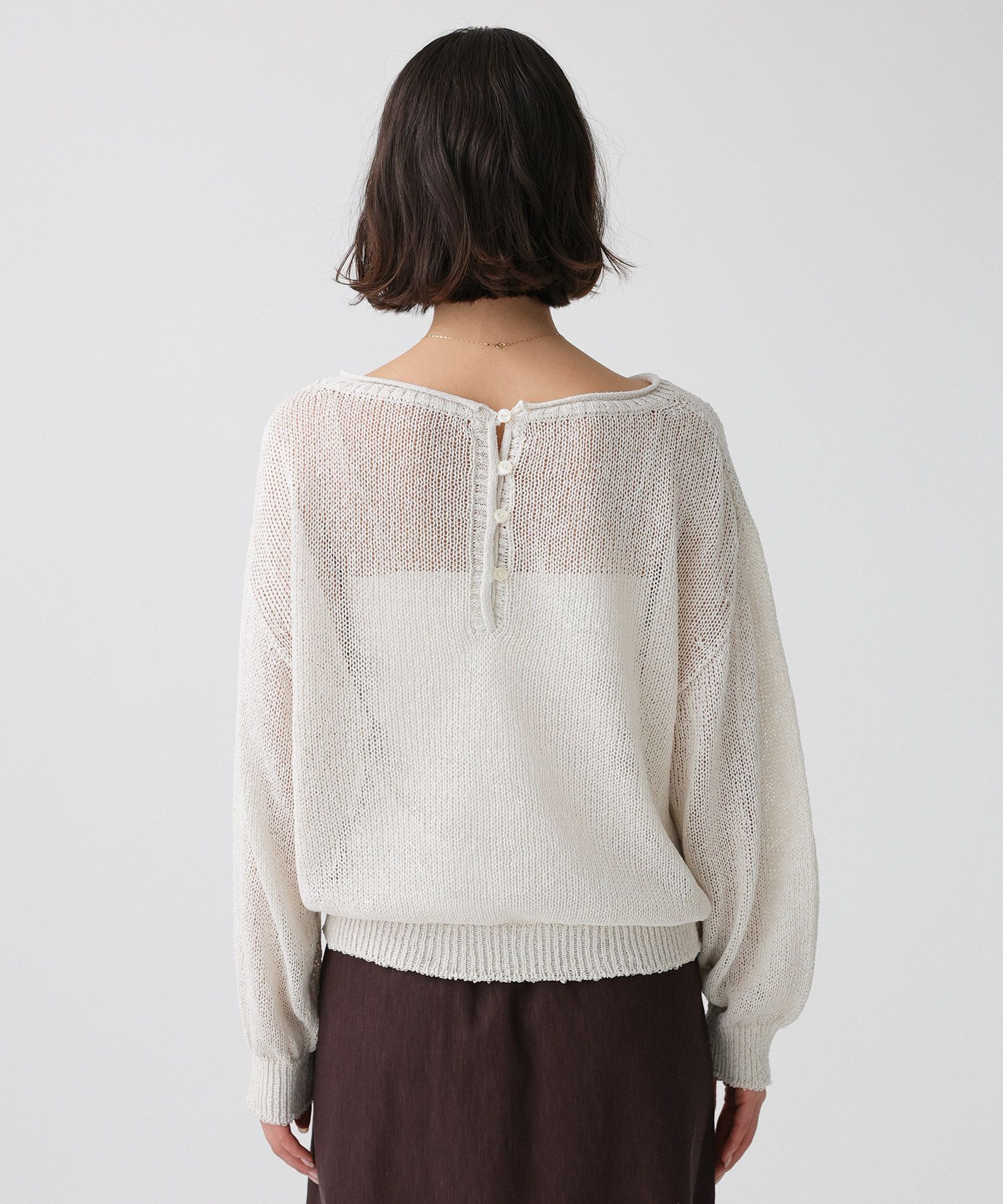 BABYLONE「ペーパー2WAYプルオーバー」|ニット・セーター|