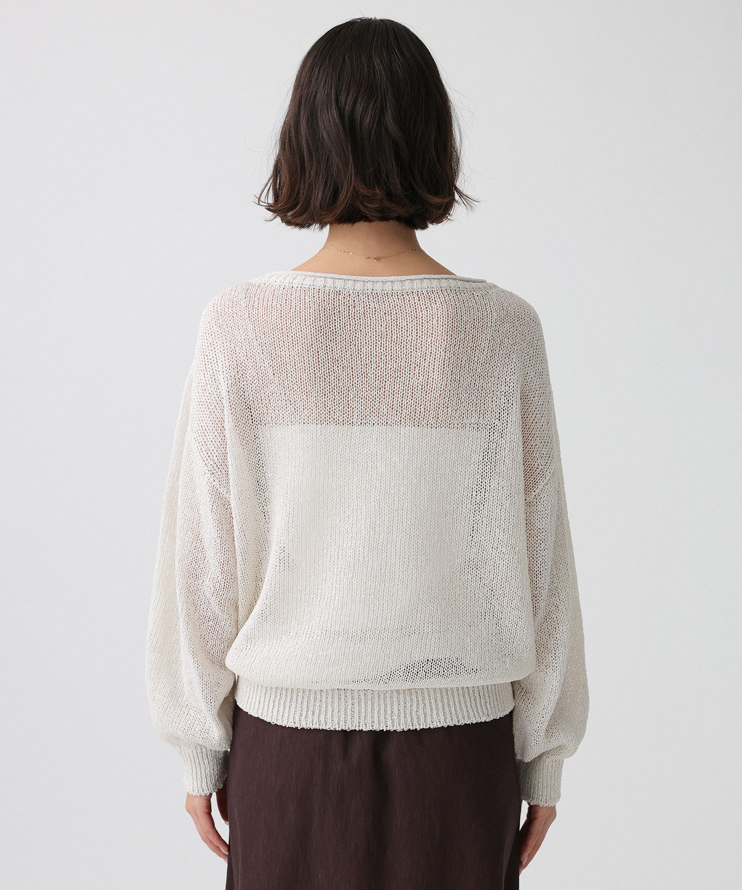 BABYLONE「ペーパー2WAYプルオーバー」|ニット・セーター|