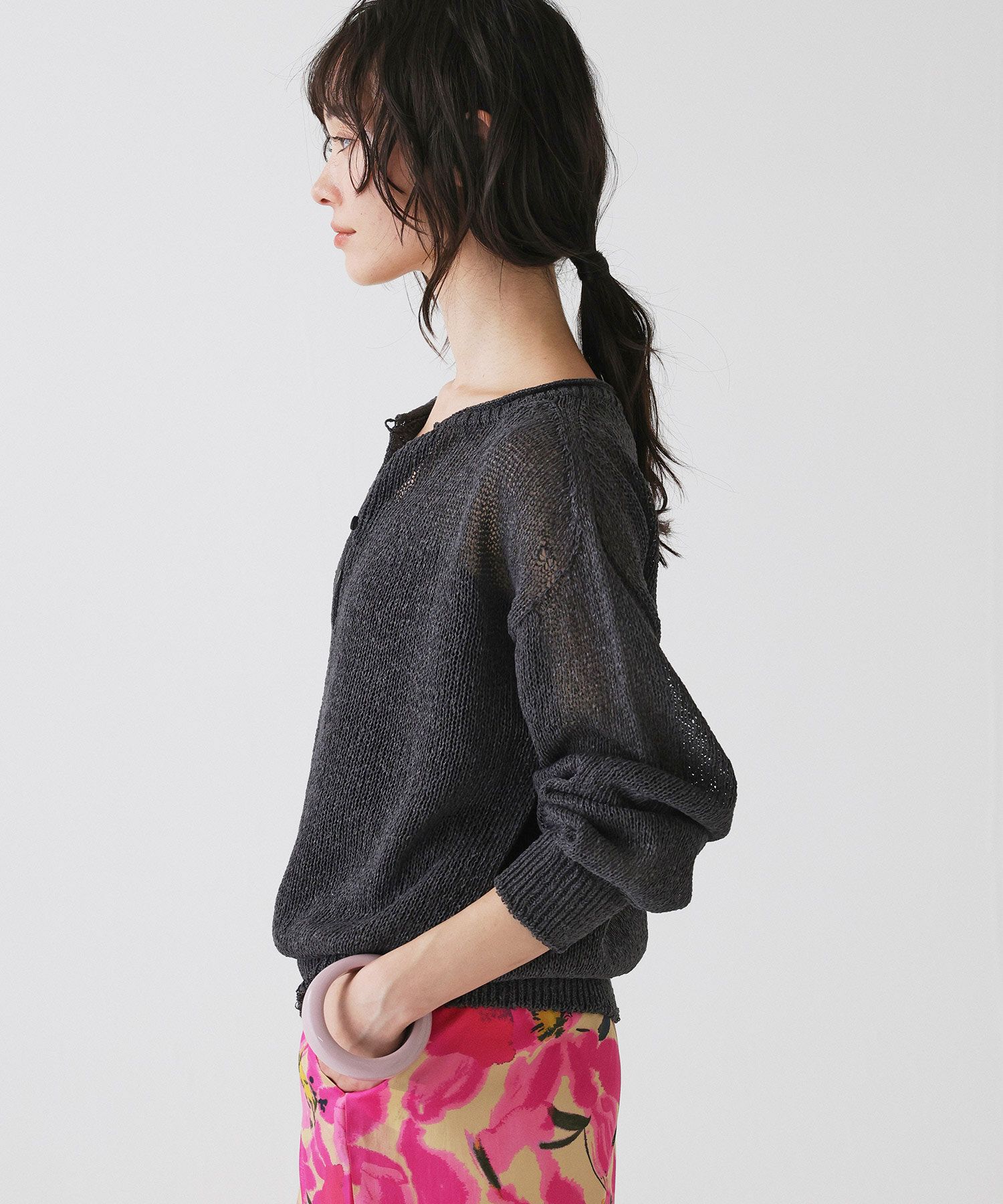 BABYLONE「ペーパー2WAYプルオーバー」|ニット・セーター|