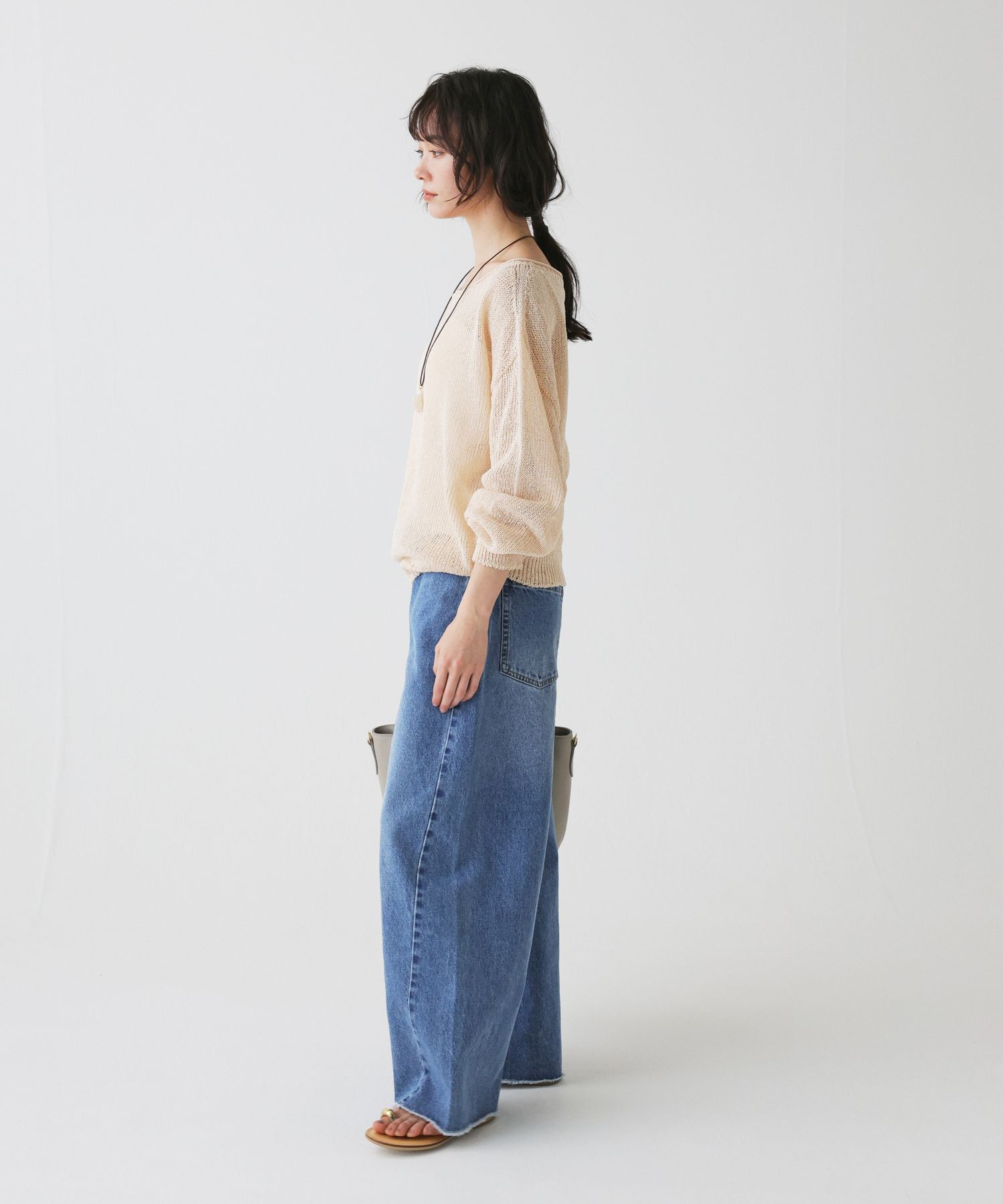 BABYLONE「ペーパー2WAYプルオーバー」|ニット・セーター|