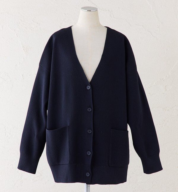  「【WEB限定/Du noir】スポンディッシュBIG Vネックカーディガン」|カーディガン|