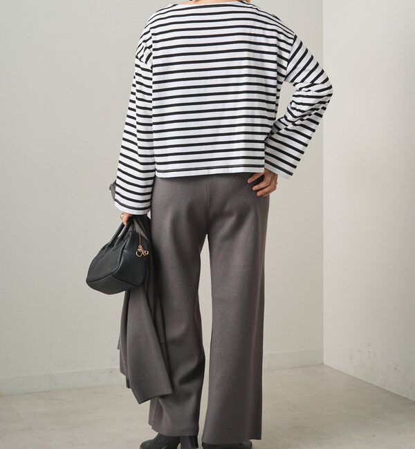  「【3点セット】ワッフルスクエアタンク＆Vネックカーデ+ワイドパンツセットアップ」|カーディガン|