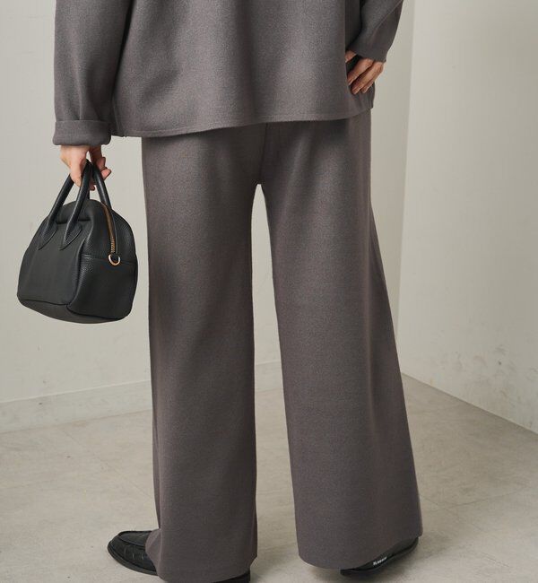  「【3点セット】ワッフルスクエアタンク＆Vネックカーデ+ワイドパンツセットアップ」|カーディガン|