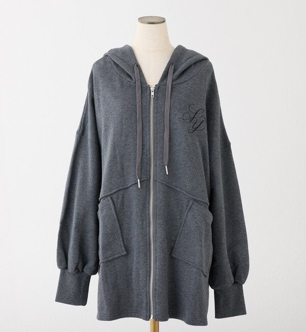  「【WEB限定】ビッグシルエットジップパーカー／裏毛」|プルオーバー|