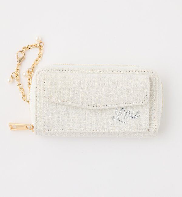  「【LouLoumei】ビジューロゴ入りツイードアクスタケース」|その他|