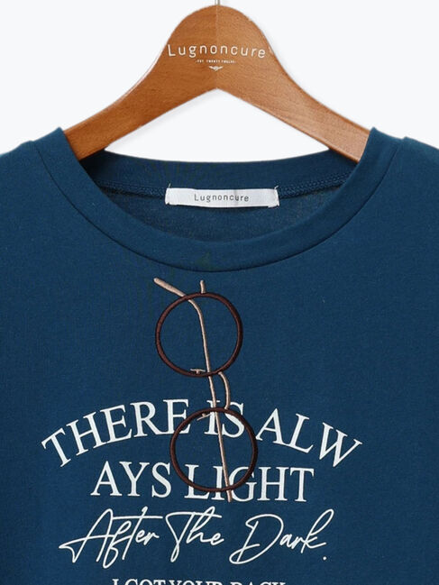 Lugnoncure「メガネ刺繍Tシャツ」|Tシャツ・カットソー|