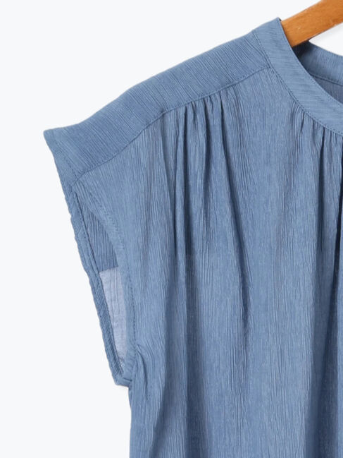 Lugnoncure「楊柳フレンチスリーブブラウス」|シャツ・ブラウス|