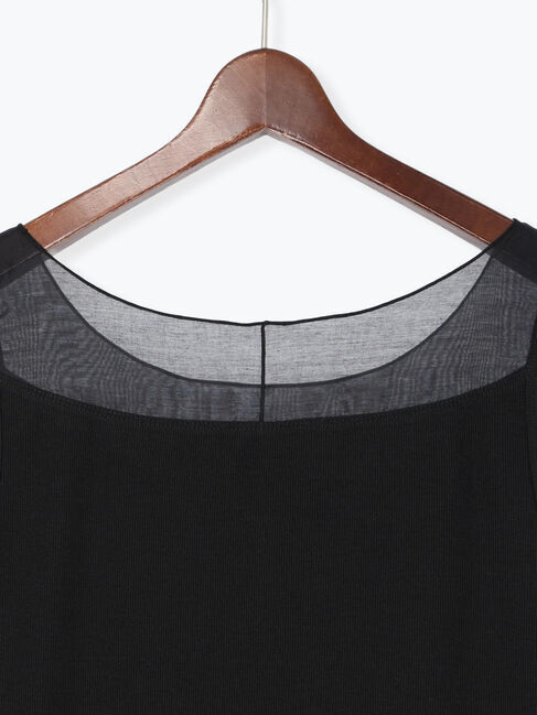 Te chichi「【接触冷感】シアー切替スクエアネックタンクトップ」|タンクトップ|