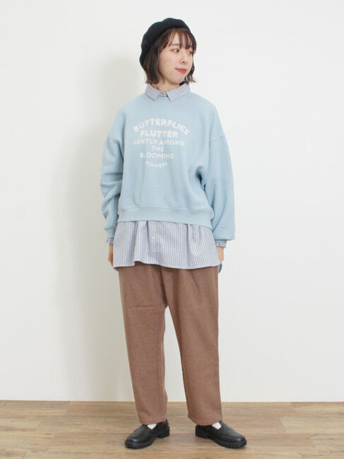 Samansa Mos2「ウール混テーパードパンツ」|その他|