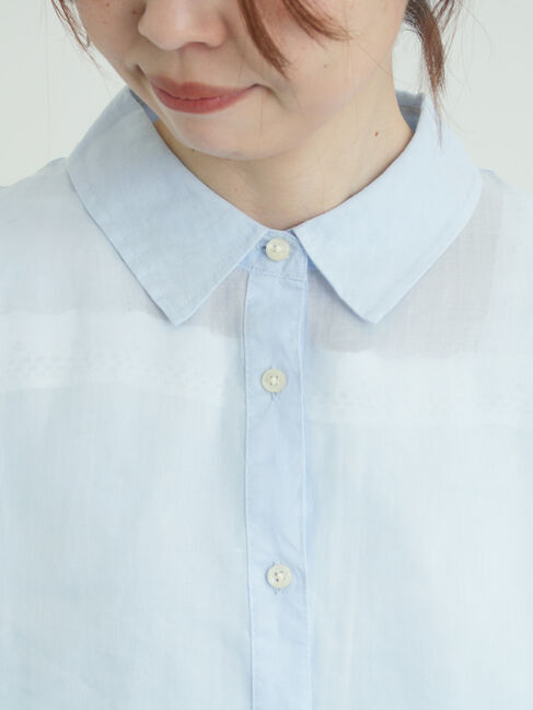 Samansa Mos2「シアーリネンシャツ」|シャツ・ブラウス|