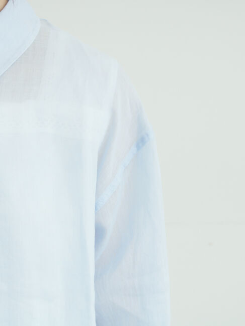 Samansa Mos2「シアーリネンシャツ」|シャツ・ブラウス|