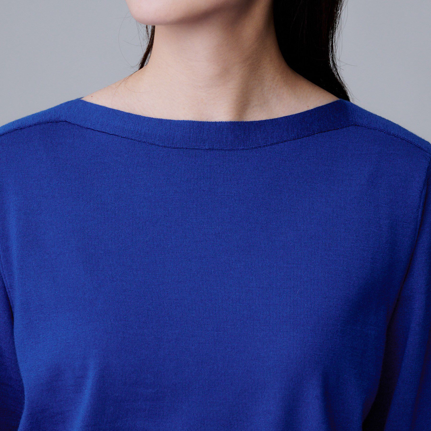 UNTITLED「【アンサンブル可/洗える】シルクウールカシミヤ ドルマンスリーブニット」|ニット・セーター|