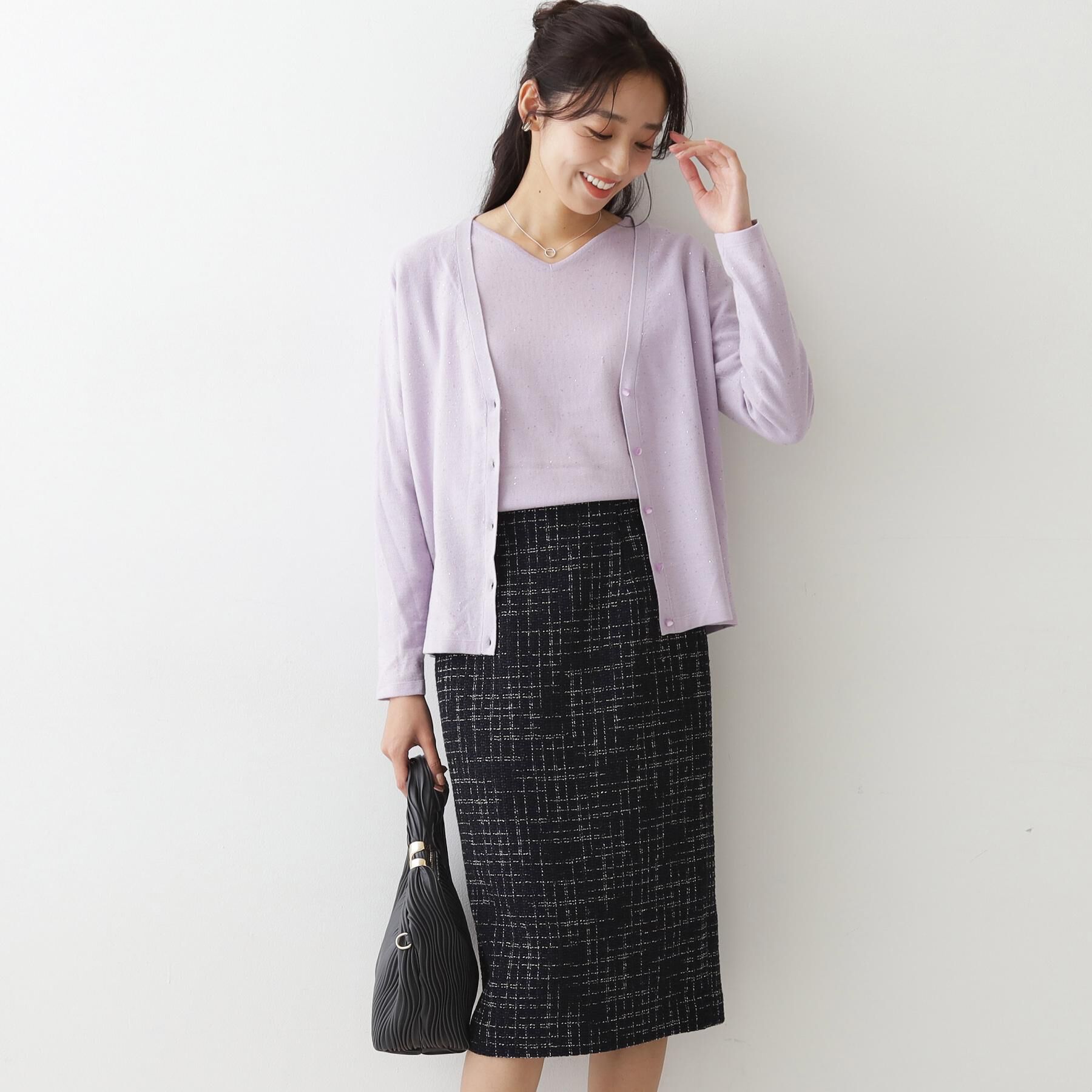 COUP DE CHANCE「【手洗い可】スパンコール入りニットトップス」|ニット・セーター|