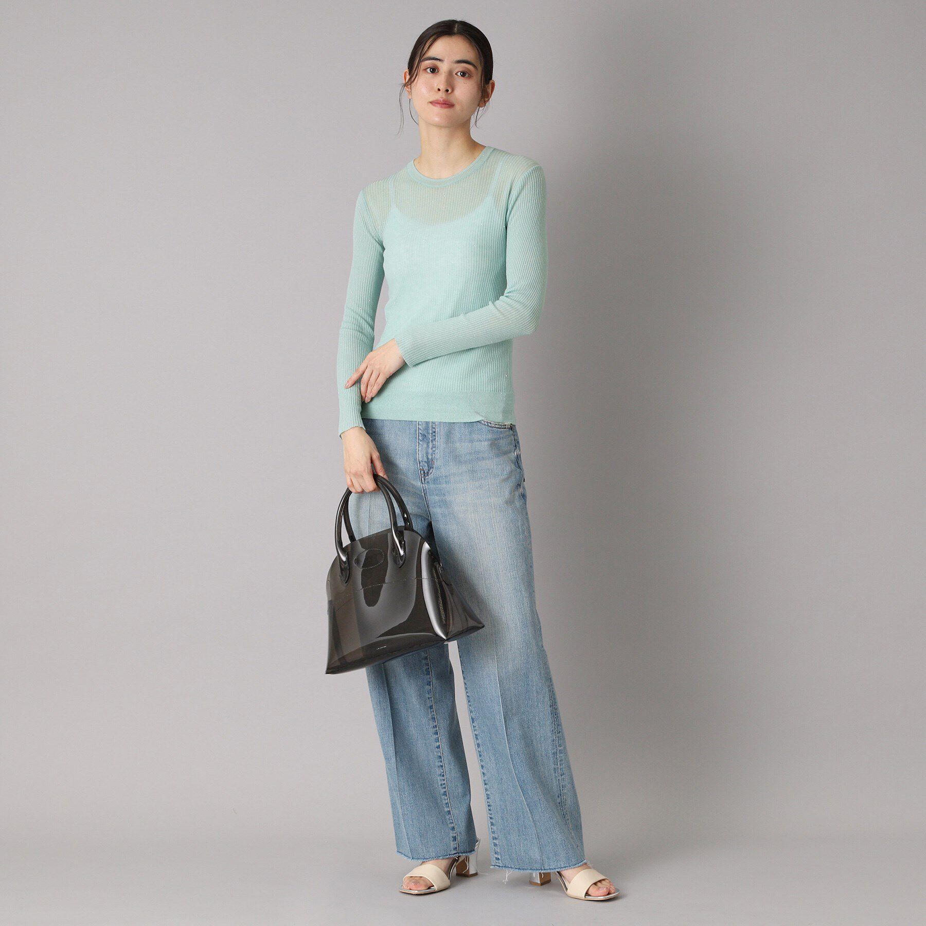 DRESSTERIOR「【エアリー素材/華やか】スパンコールシアーニット」|ニット・セーター|