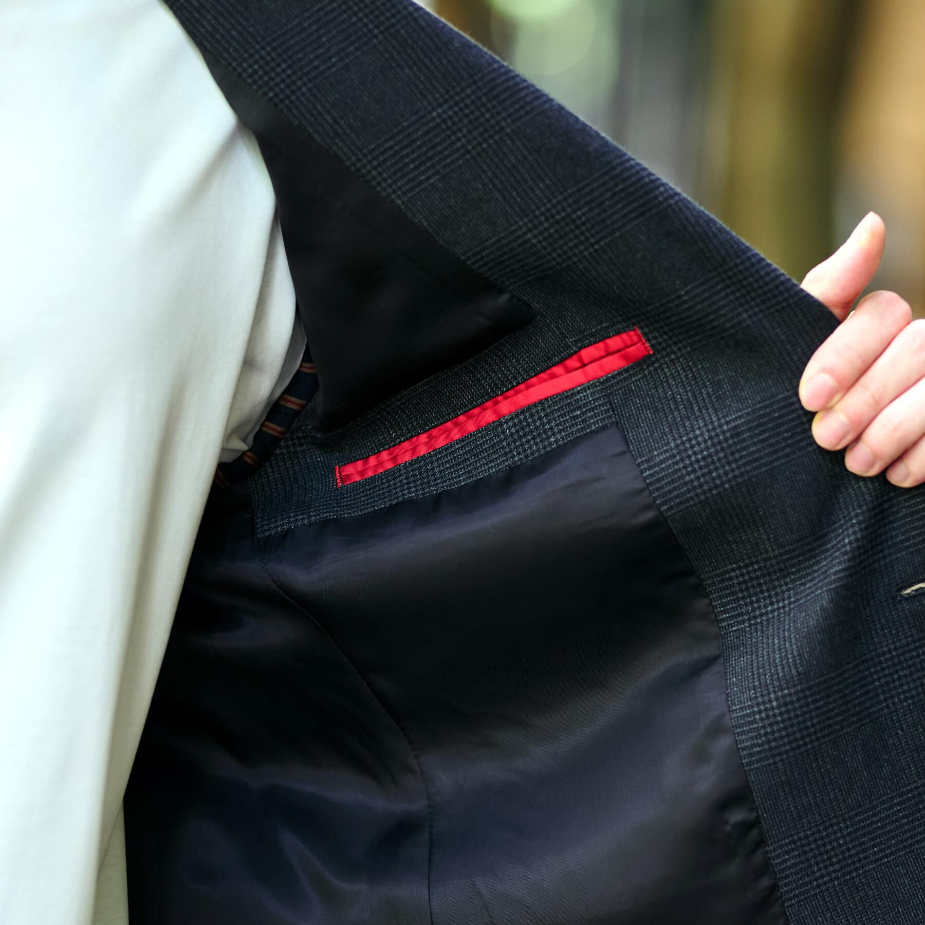 DRESSTERIOR「【セットアップ可】ストレッチソフトタッチ チェックジャケット」|テーラードジャケット|