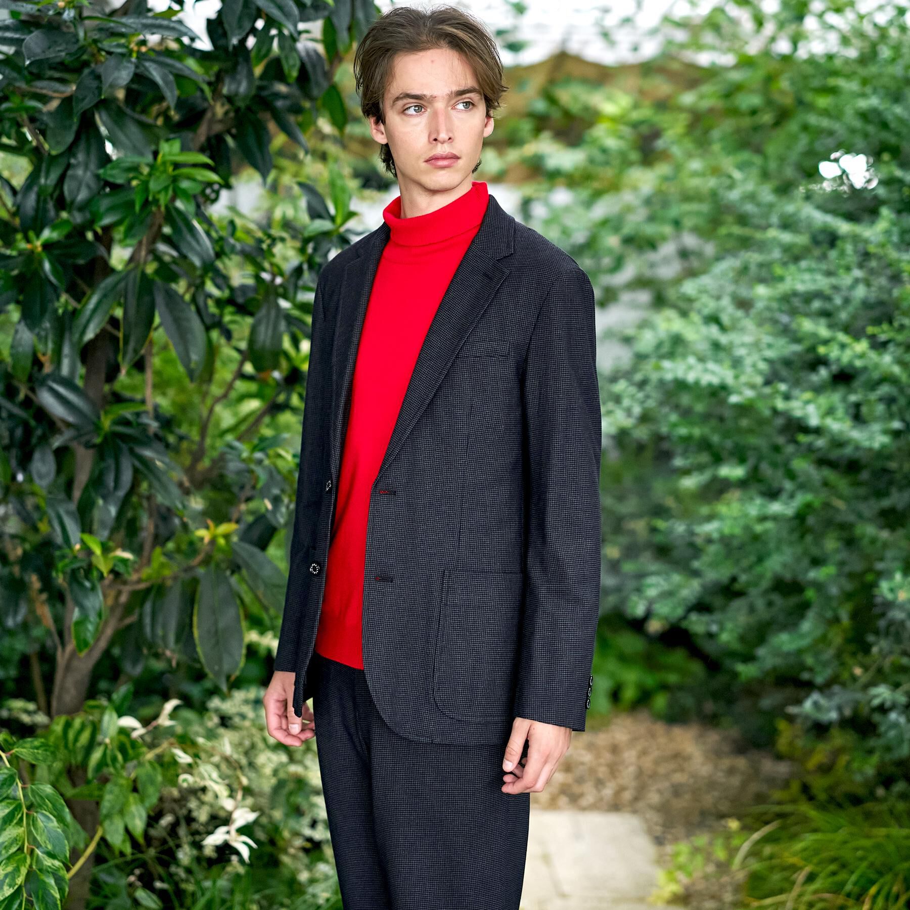 DRESSTERIOR「【セットアップ可】ストレッチソフトタッチ チェックジャケット」|テーラードジャケット|