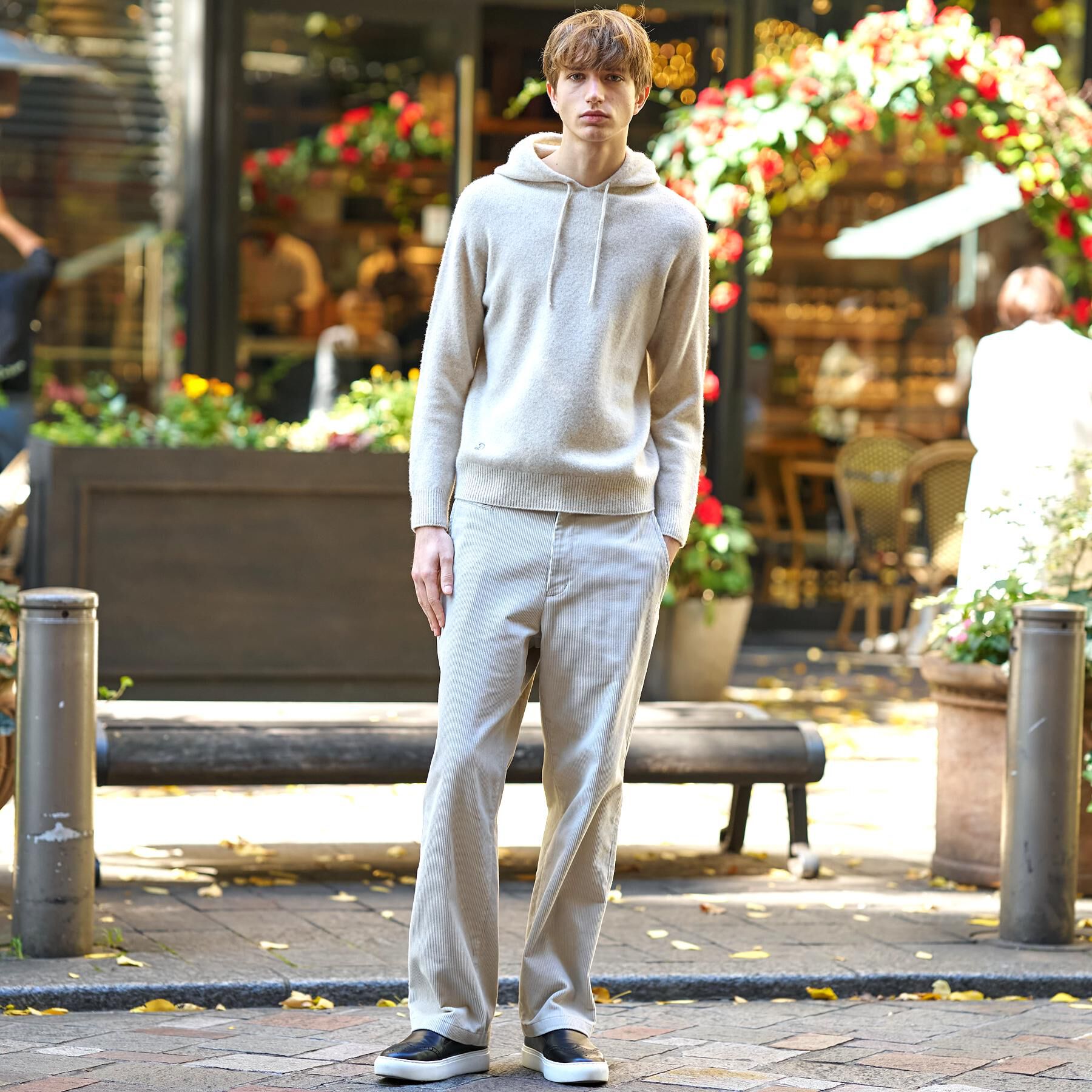 DRESSTERIOR「カシミヤブレンドフードニット」|ニット・セーター|