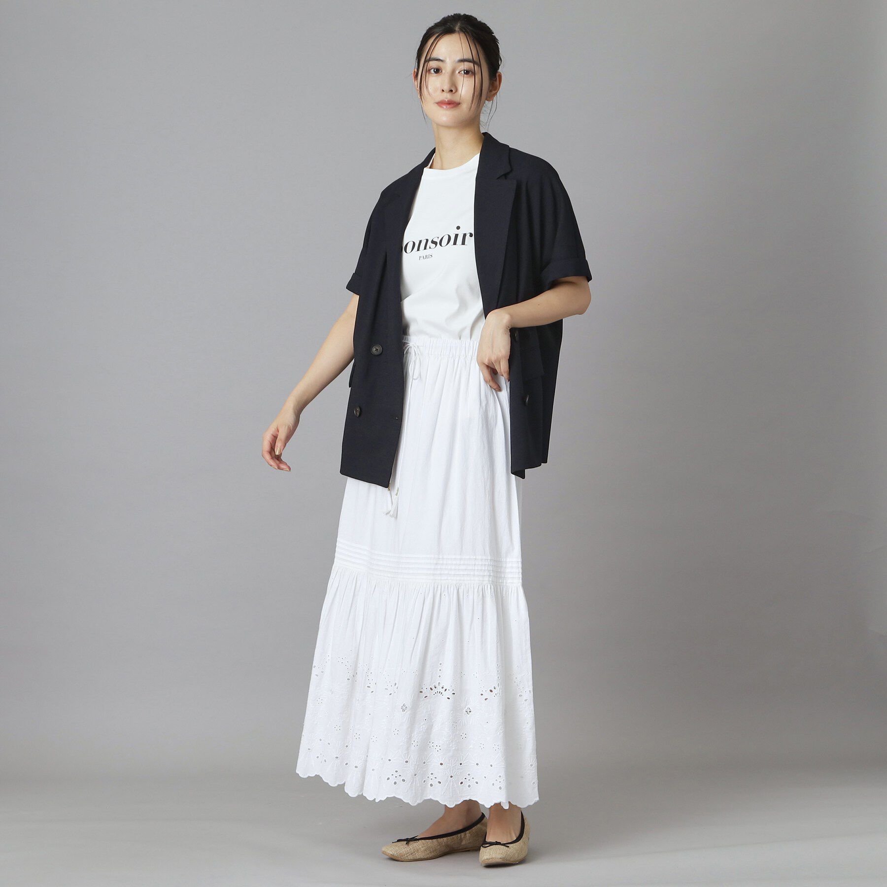 DRESSTERIOR「ウォッシャブルエンブロイダリースカート」|スカート|