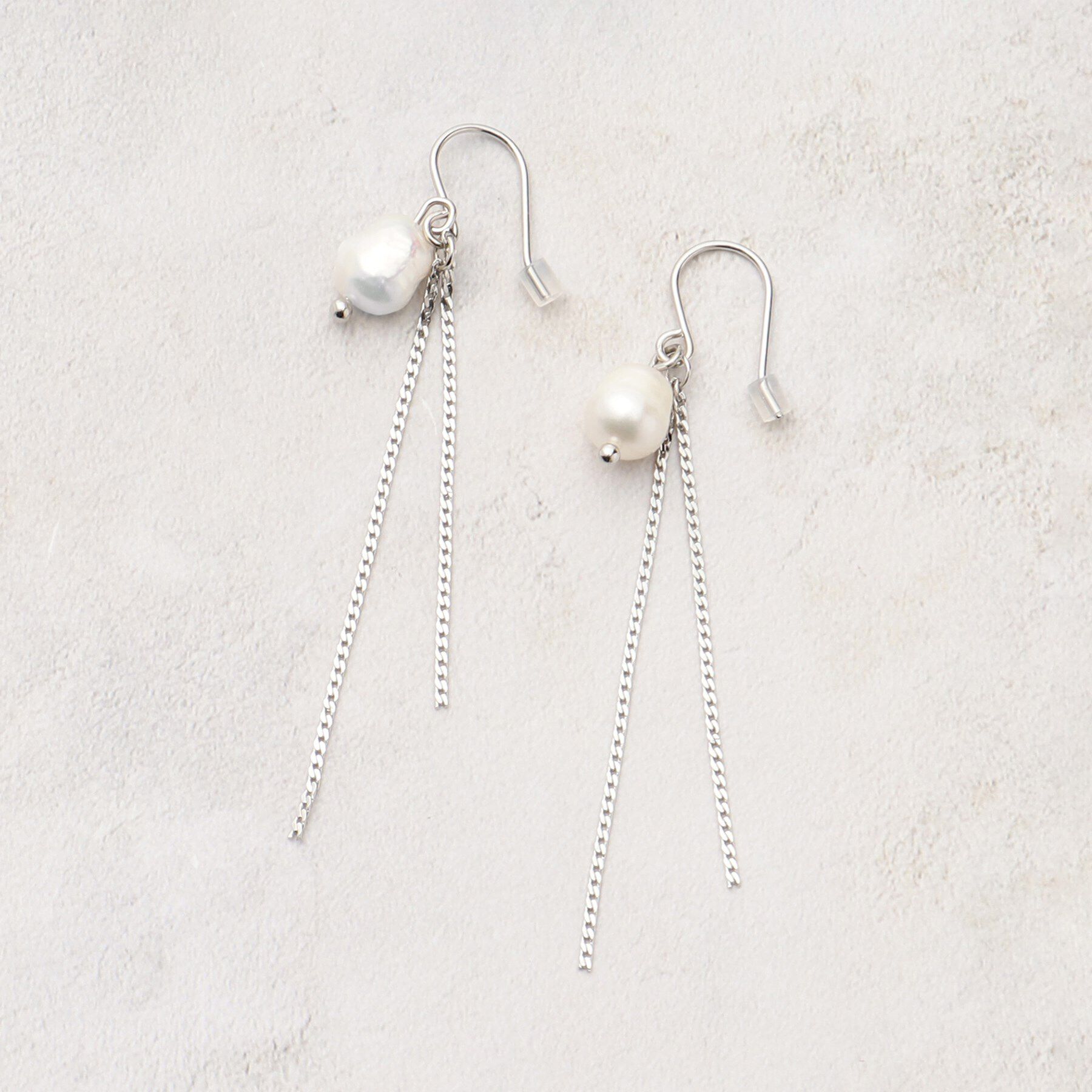 grove「淡水パールフックピアス」|ピアス|シルバー(006)