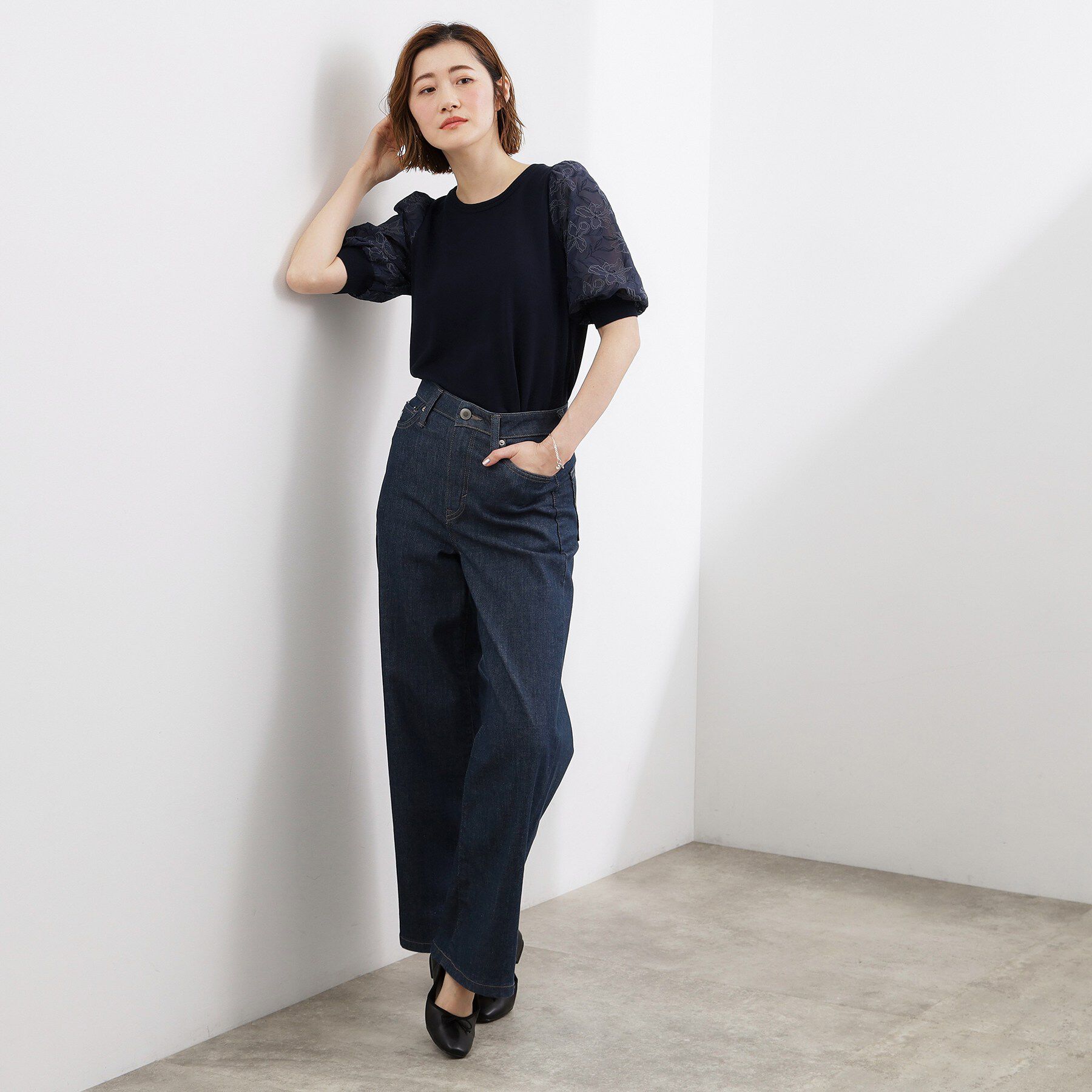 grove「一枚で着映える大人の袖コンシャスニット」|ニット・セーター|