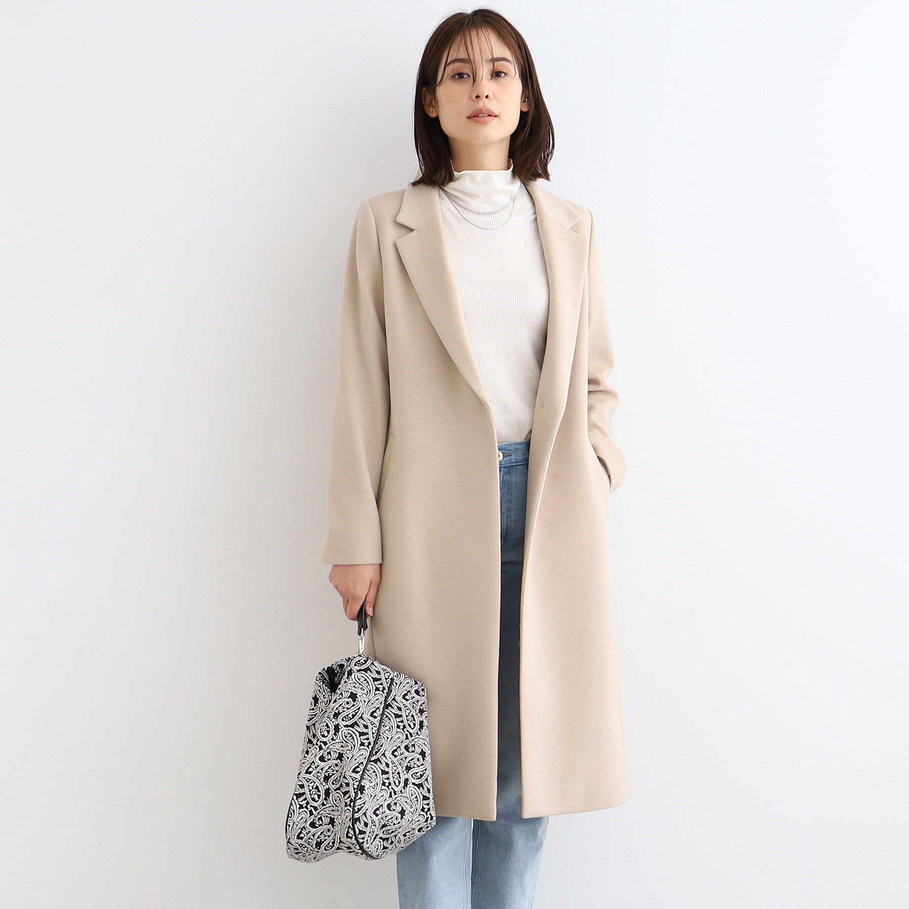 INDIVI「【定番人気！/名品コート/日本製】ウール100%チェスターコート」|チェスターコート|