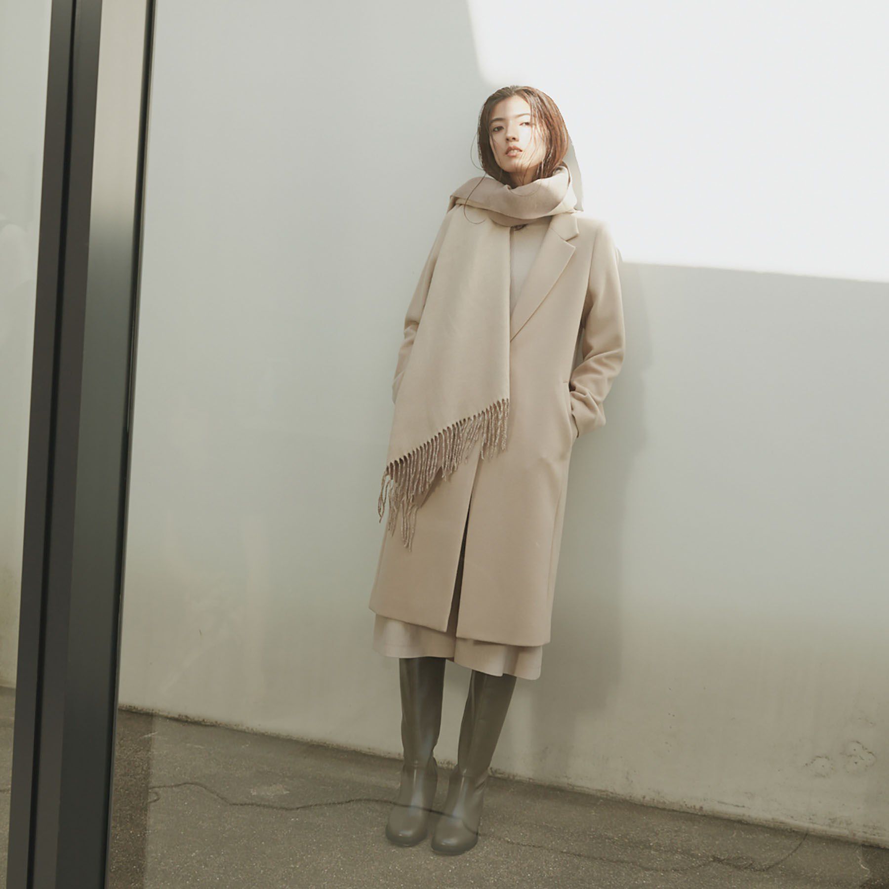 INDIVI「【定番人気！/名品コート/日本製】ウール100%チェスターコート」|チェスターコート|