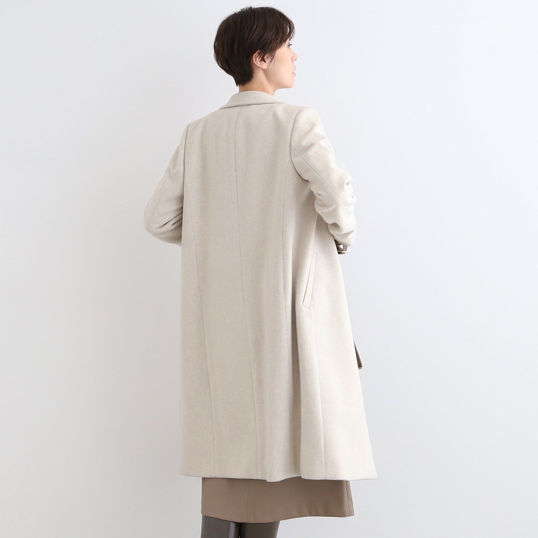 INDIVI「【定番人気！/名品コート/日本製】ウール100%チェスターコート」|チェスターコート|