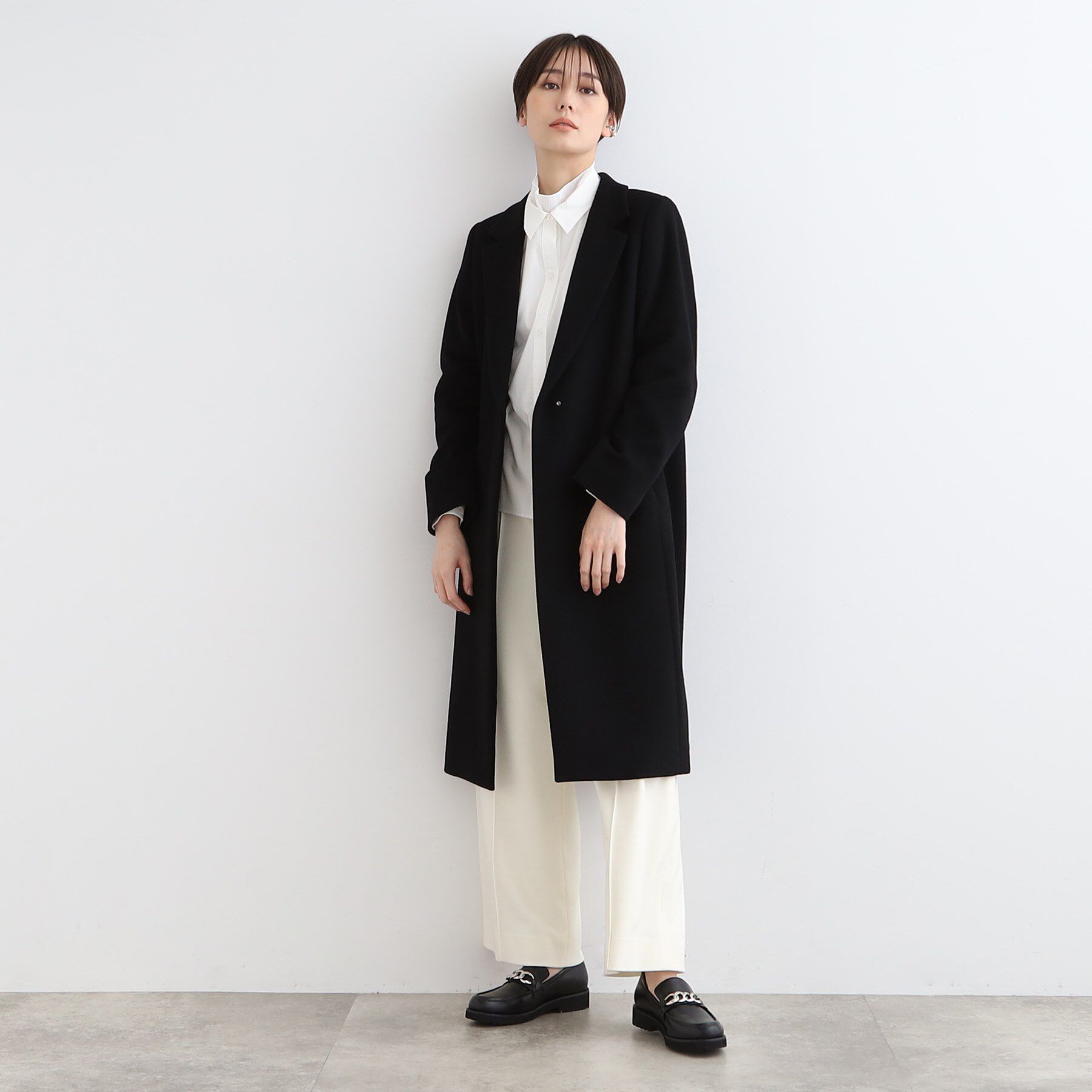 INDIVI「【定番人気！/名品コート/日本製】ウール100%チェスターコート」|チェスターコート|