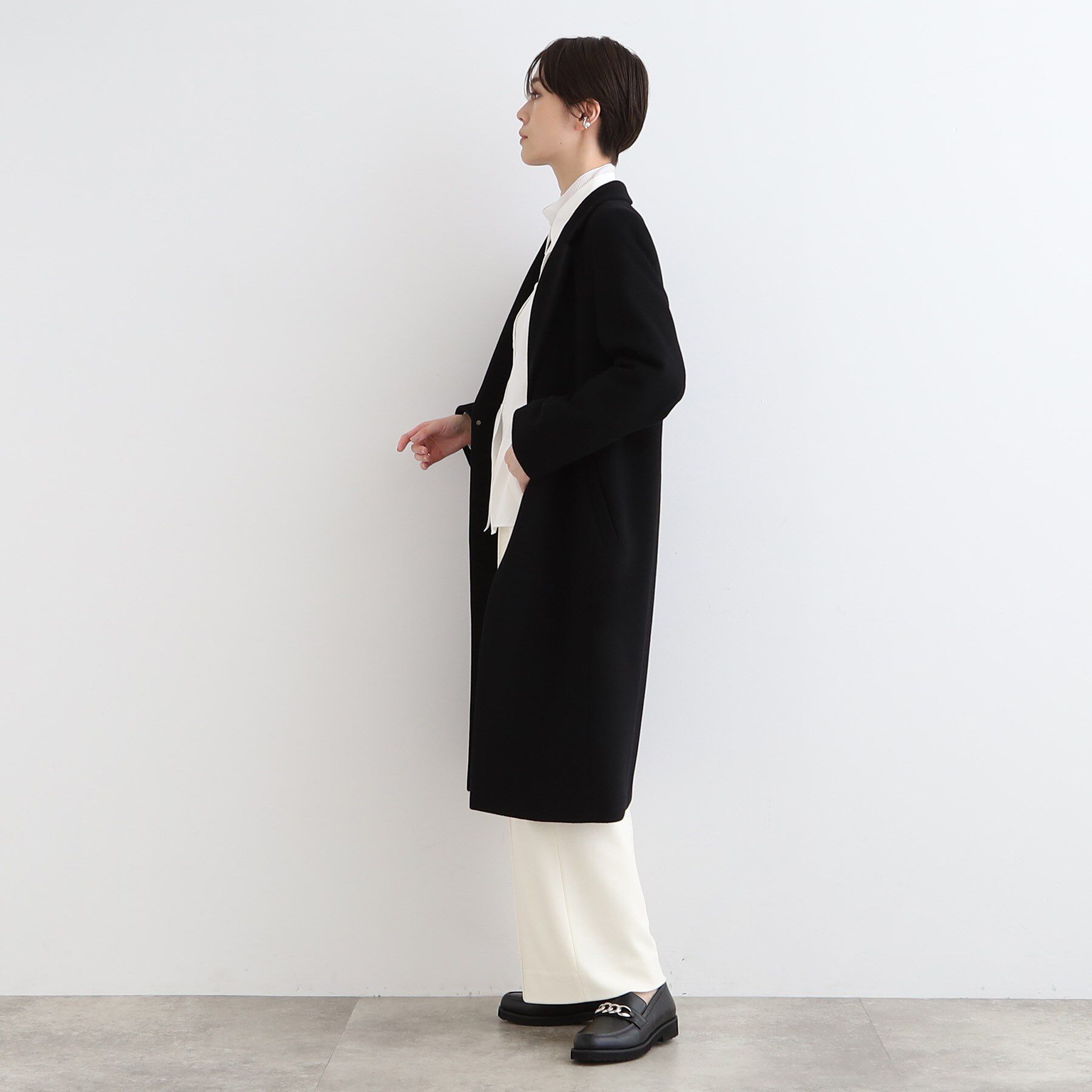 INDIVI「【定番人気！/名品コート/日本製】ウール100%チェスターコート」|チェスターコート|