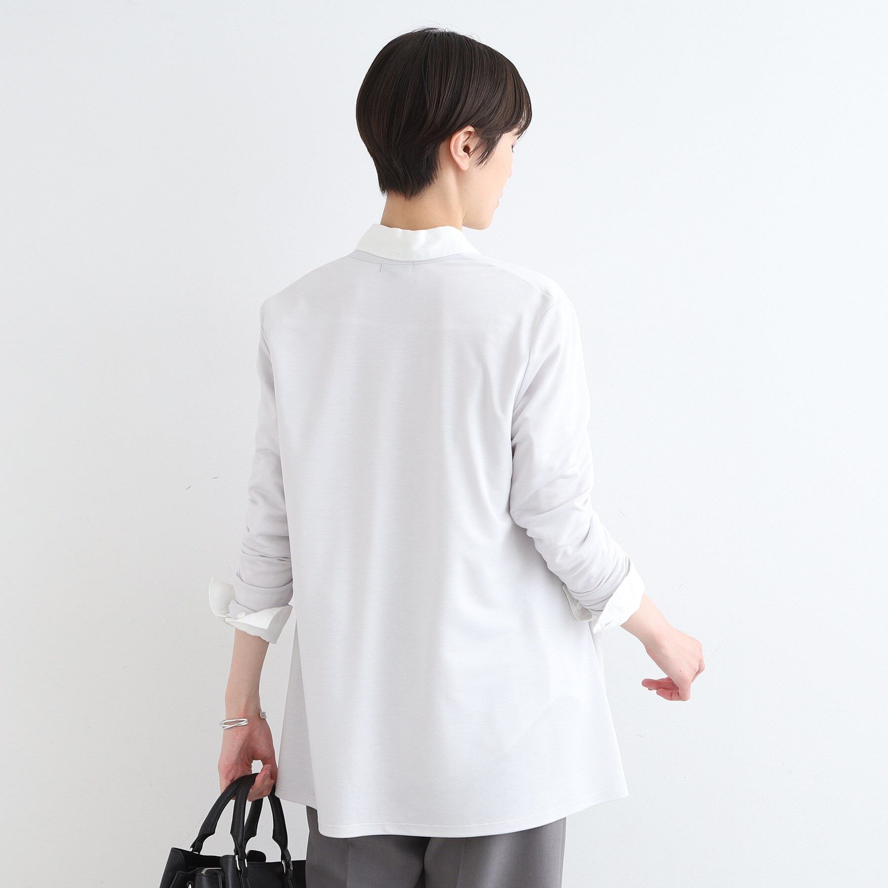 INDIVI「【洗える／UVケア／接触冷感】ドライタッチ着流しジャージカーディガン」|カーディガン|