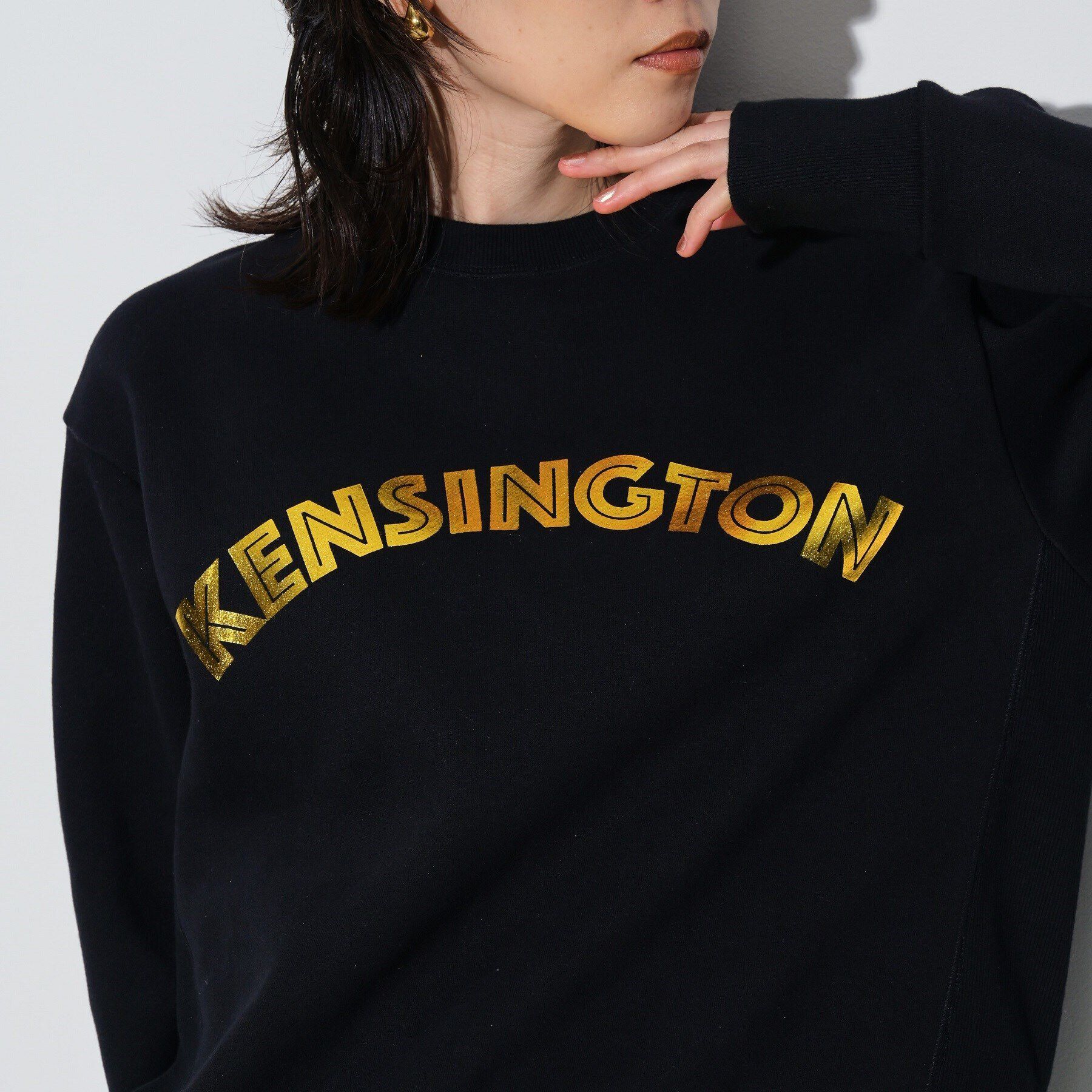 GALLEST「ロゴ裏毛トップス」|パーカー|ﾌﾞﾗｯｸ(019)