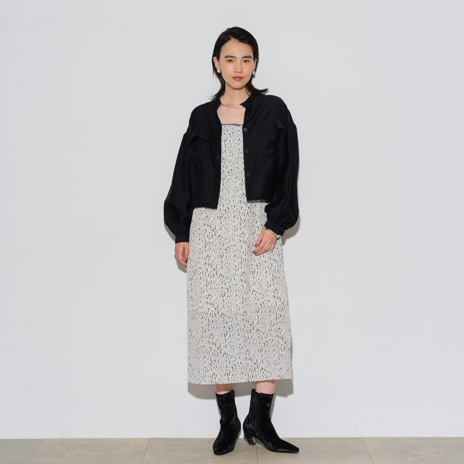 GALLEST「シアーローンブルゾンシャツ」|ブルゾン・スタジャン|