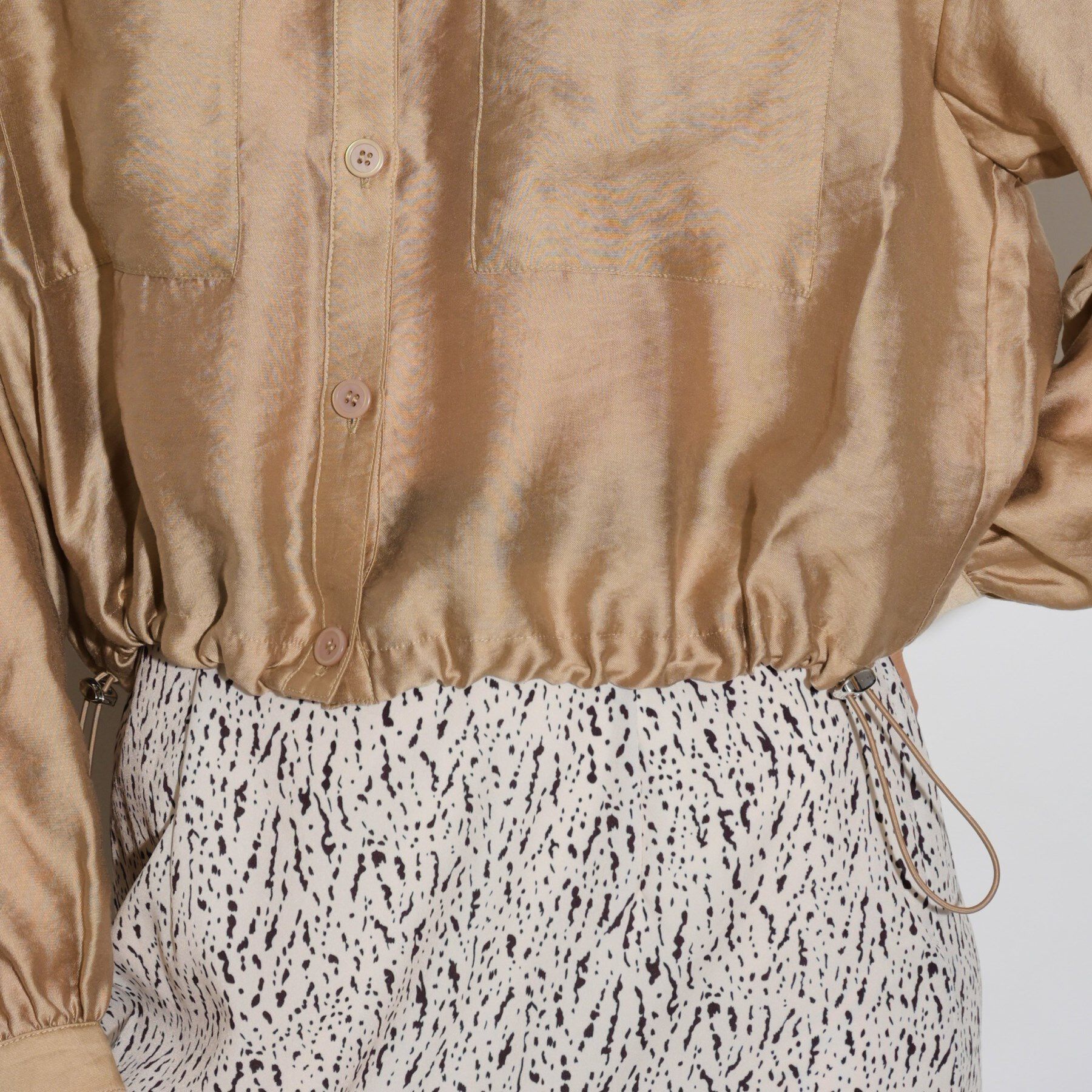 GALLEST「シアーローンブルゾンシャツ」|ブルゾン・スタジャン|