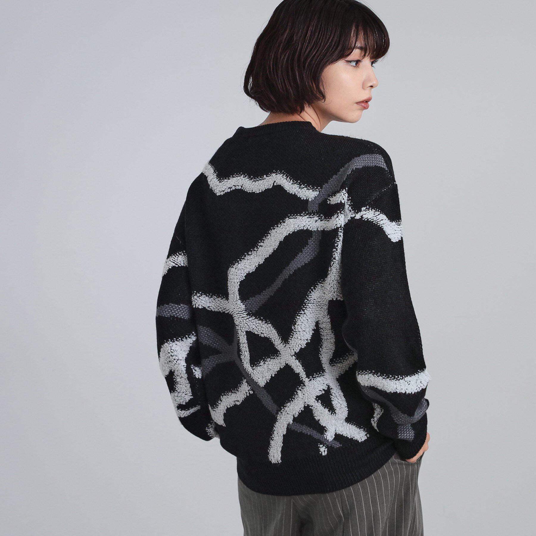 tk.TAKEO KIKUCHI「サガララインアートニットプルオーバー」|ニット・セーター|