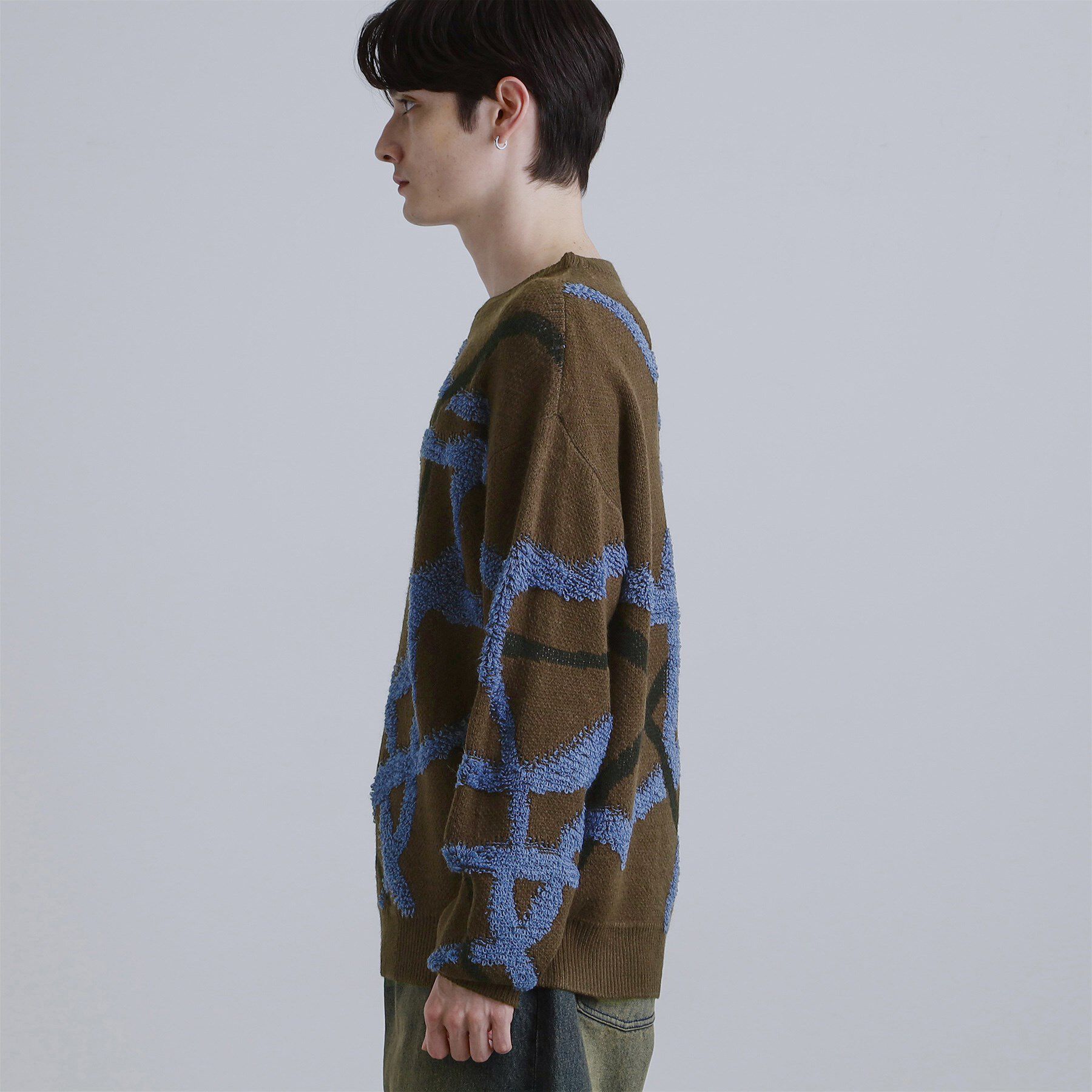 tk.TAKEO KIKUCHI「サガララインアートニットプルオーバー」|ニット・セーター|