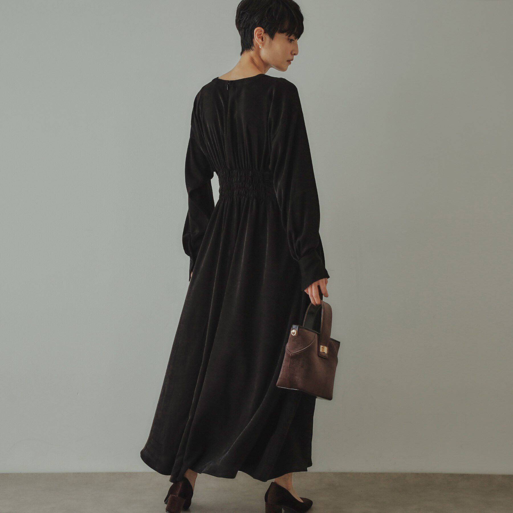 OPAQUE.CLIP「【大草直子さんコラボ】ウエストタックワンピース」|ワンピース|