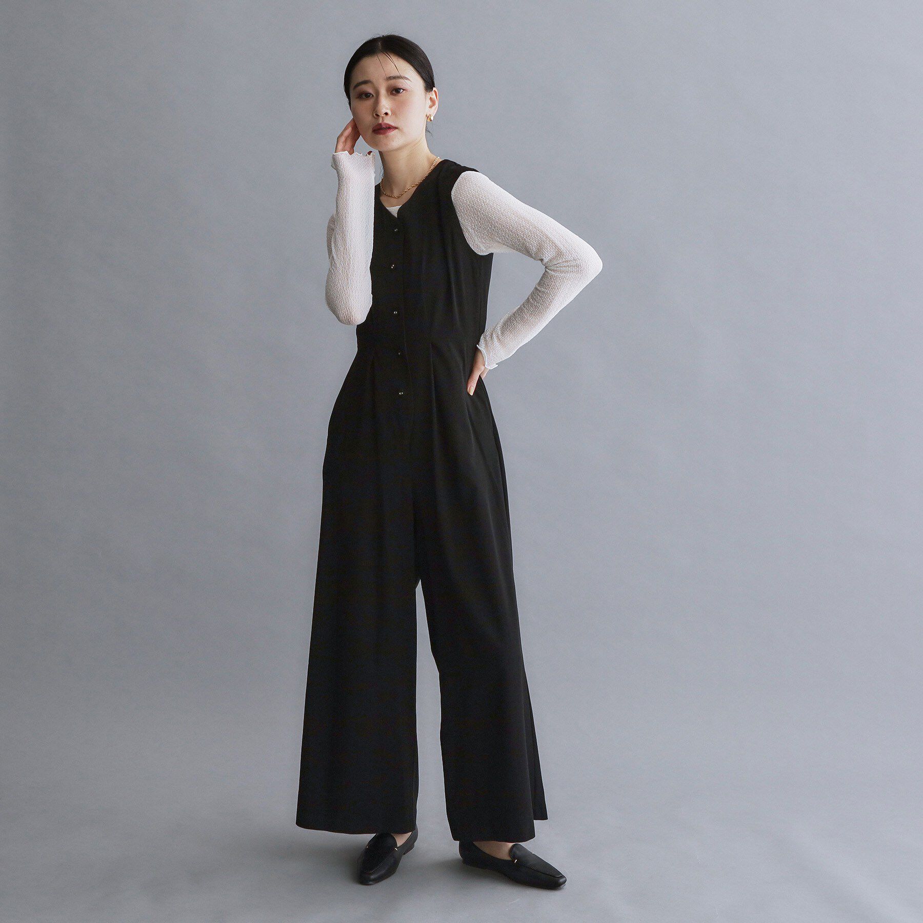 OPAQUE.CLIP「【es】ワイドオールインワン【洗濯機OK】」|オールインワン|