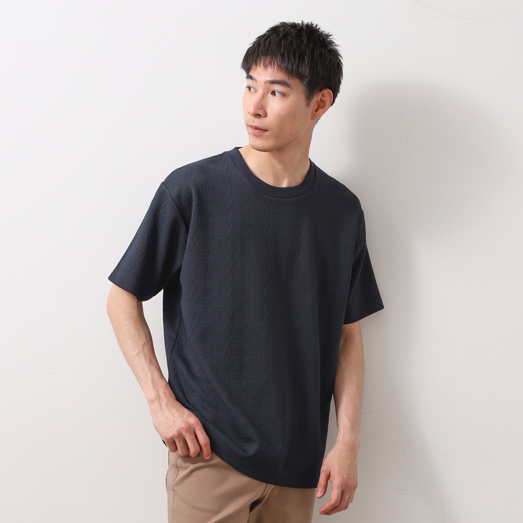 THE SHOP TK「ライトフクレジャカード半袖Tシャツ 洗濯機OK」|Tシャツ・カットソー|